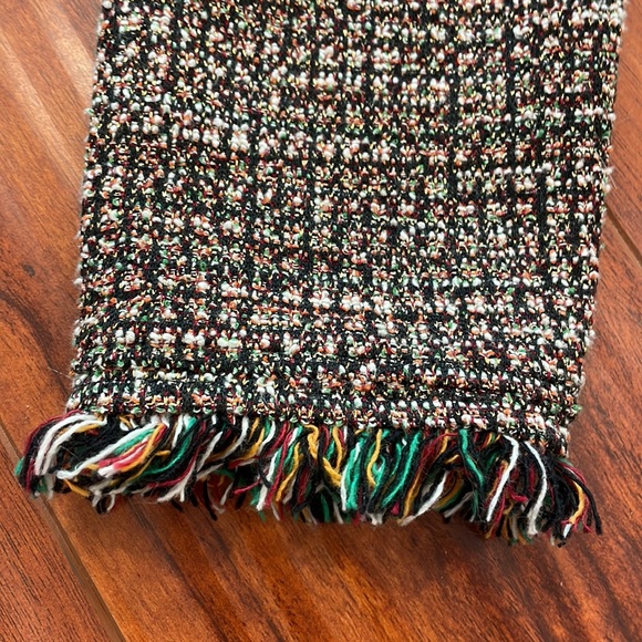 Zara Boucle Open Front Jacket Sz Medium - Picture 5 of 10